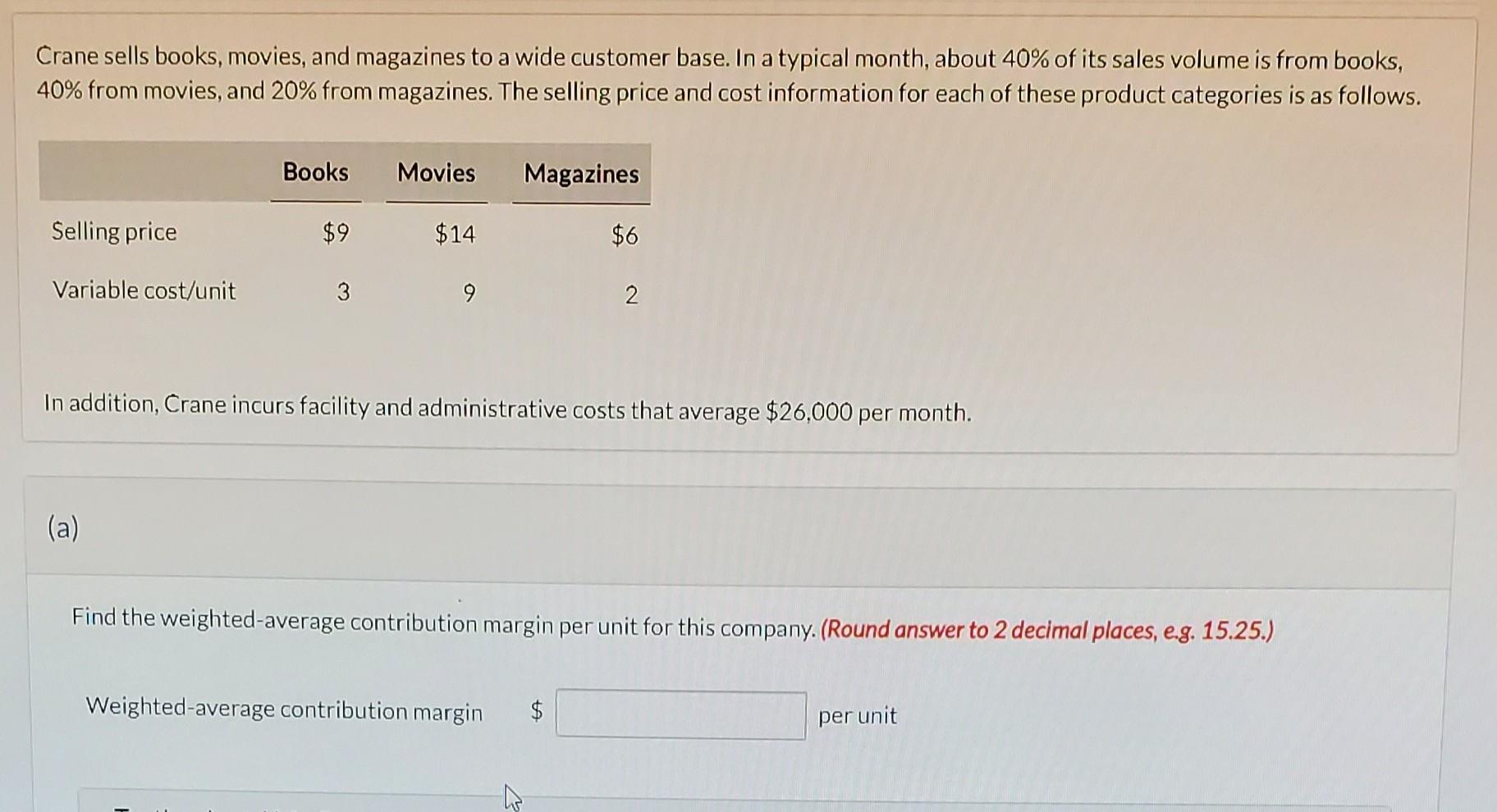  Please can you help with solving this math problem. Crane sells