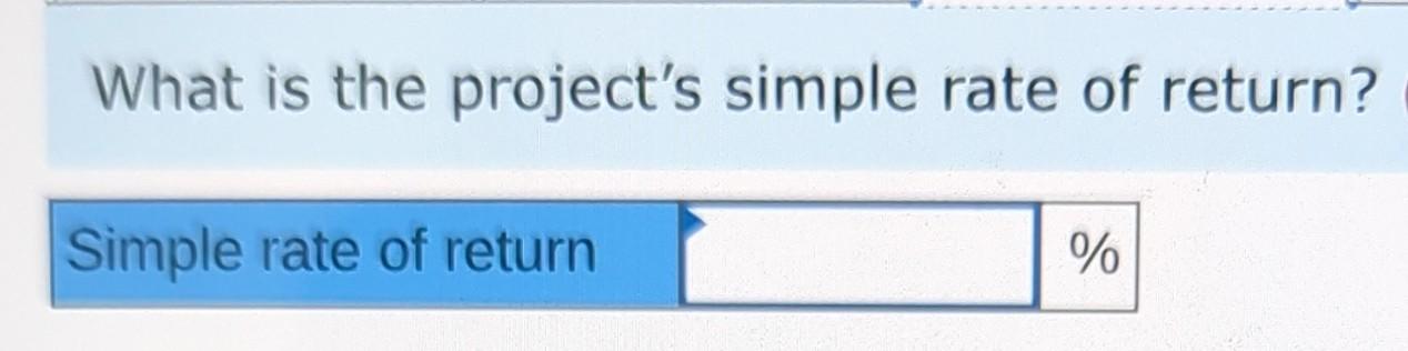 of the last three years. Casey is considering a capital budgeting project