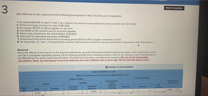 3.) fix the incorrect on each and please format clearly for each