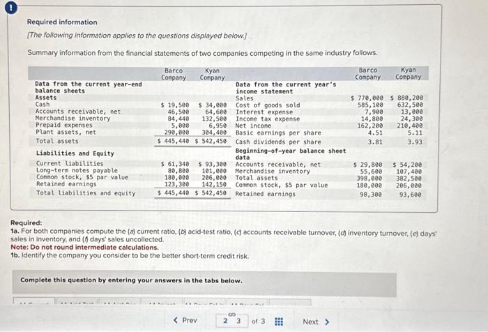 please answer all required forms. Thank you! Required information [The following information