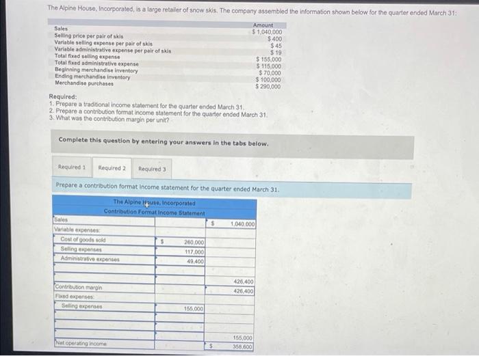 can you do both! $ 19 The Alpine House, Incorporated, is a