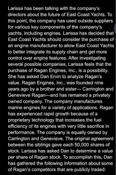  need help with question 4 and 5 Larissa has been talking