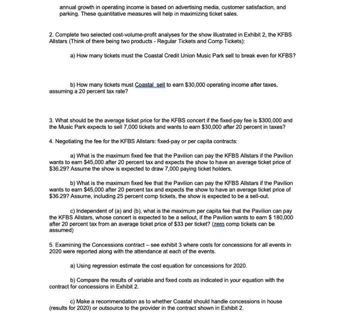 and Flash Report for the KFBS Allstars Concert Exhibit 2 is a