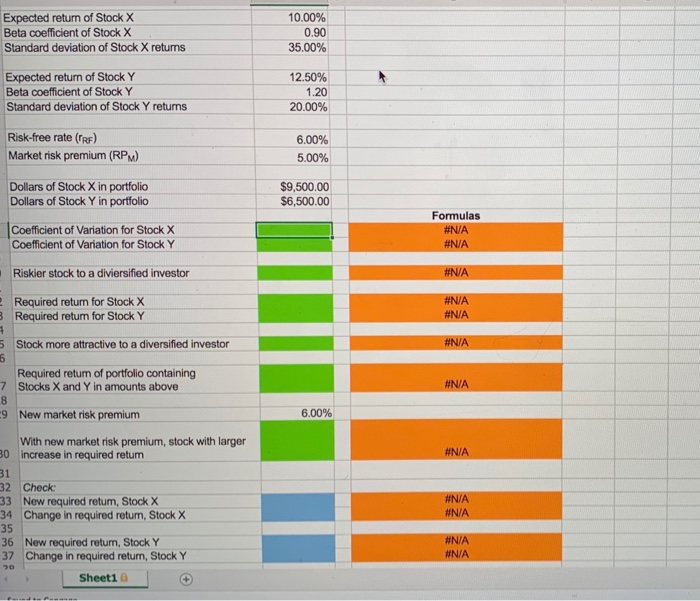 and return Stock X has a 10.0% expected return, a beta coefficient