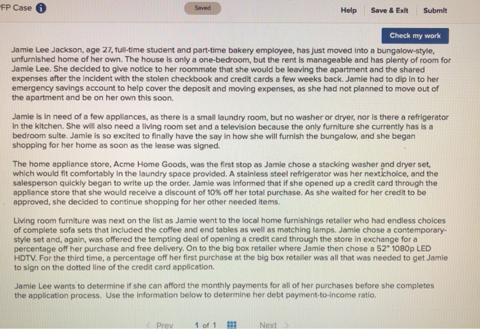  FP Case G Saved Help Save & ExitSubmit Check my work