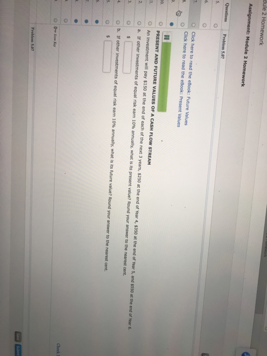  dule 2 Homework Assignment: Module 2 Homework Problem 5.07 | Click