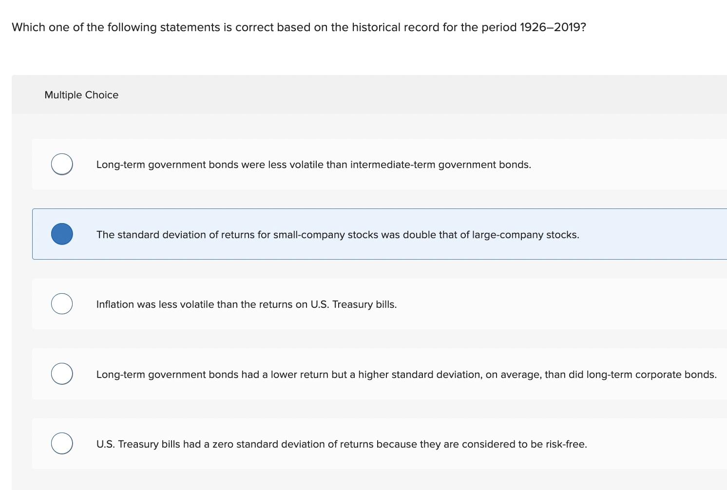 Answer that is selected is wrong Which one of the following statements