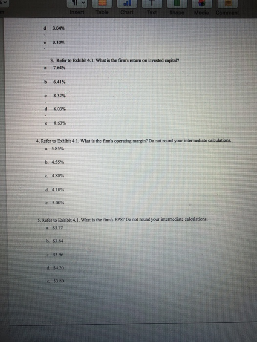 Koski Inc. Note that the firm has no amortization charges, it does