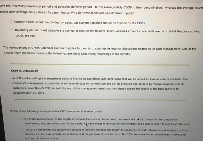 Consider the case of Green Catepillar Garden Supplies Inc.: Green Catepillar Garden