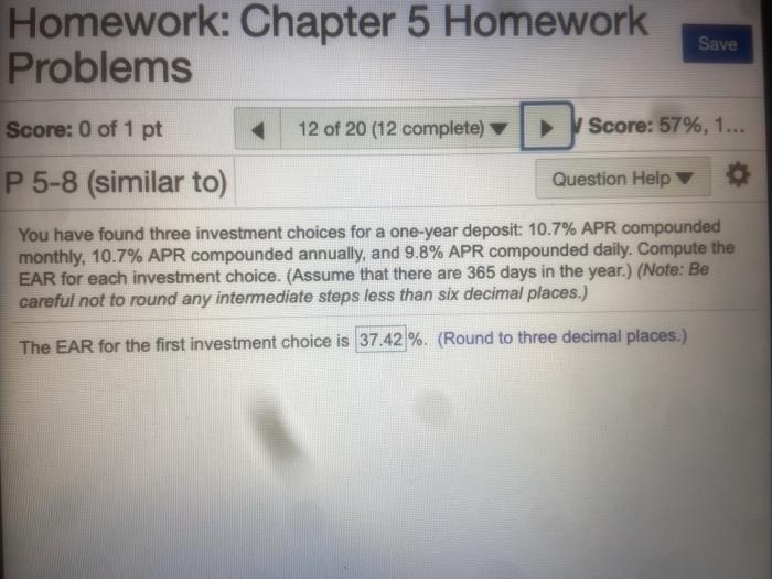 of 20 (12 complete) P 5-3 (similar to) You are looking to