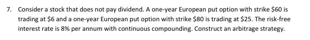 Options theory. Please help! Consider a stock that does not pay