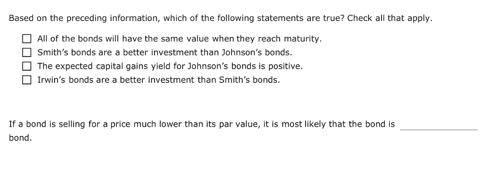 bond investor is analyzing the following annual coupon bonds: Issuing Company Annual