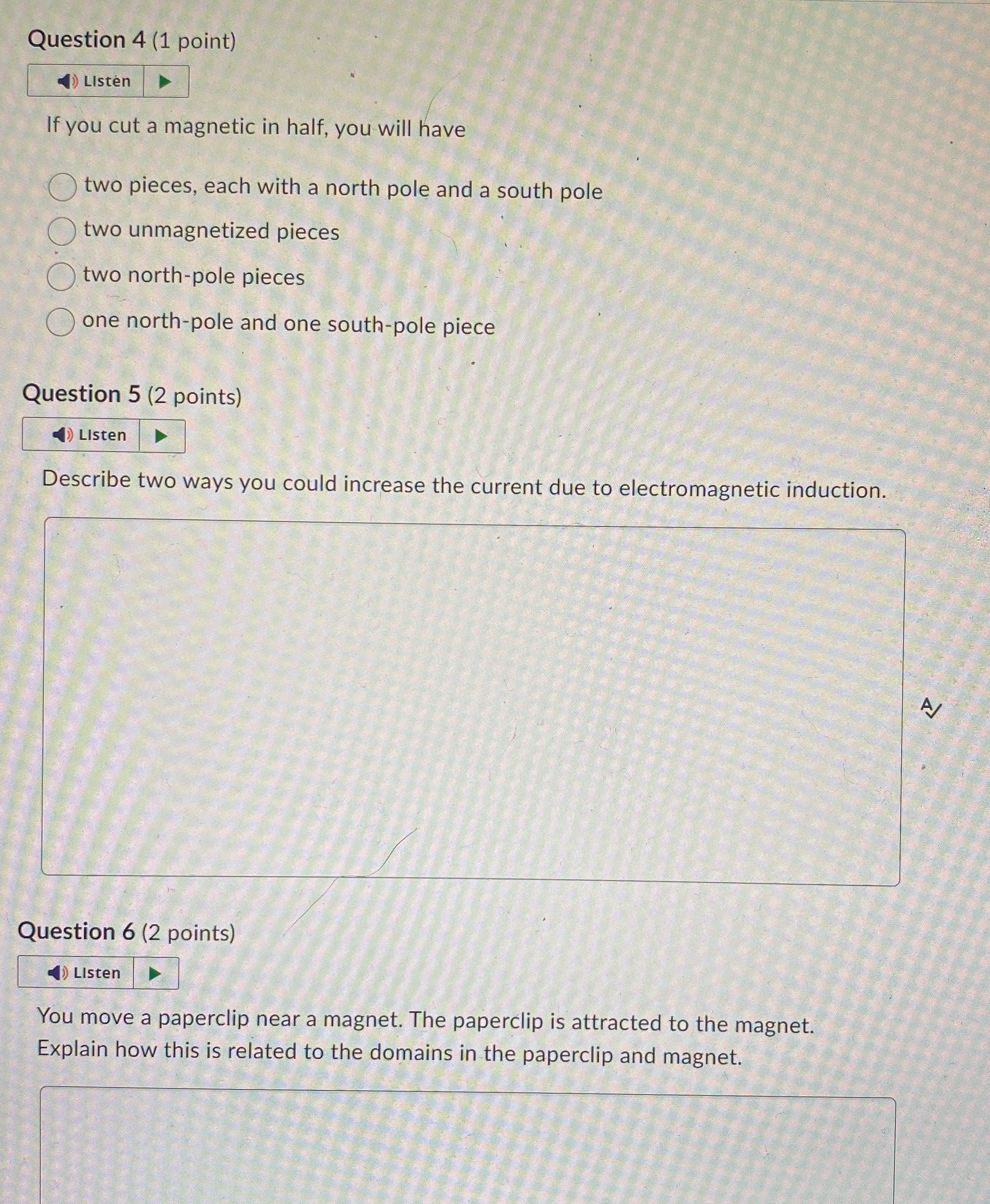 I NEED HELP QUICKLY!! I HAVE 40 MINUTES Question 4 (1 point)