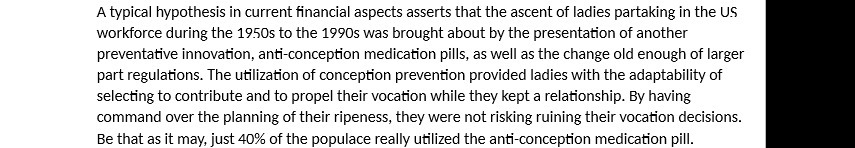 A typical hypothesis in current nancial aspects asserts that the ascent