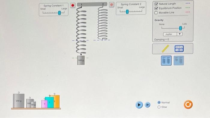 pts How much the spring was stretched from it's natural length? Express