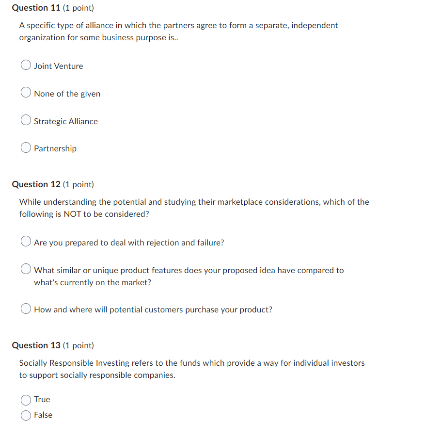 proposed entrepreneurial venture that is designed to determine if the venture makes