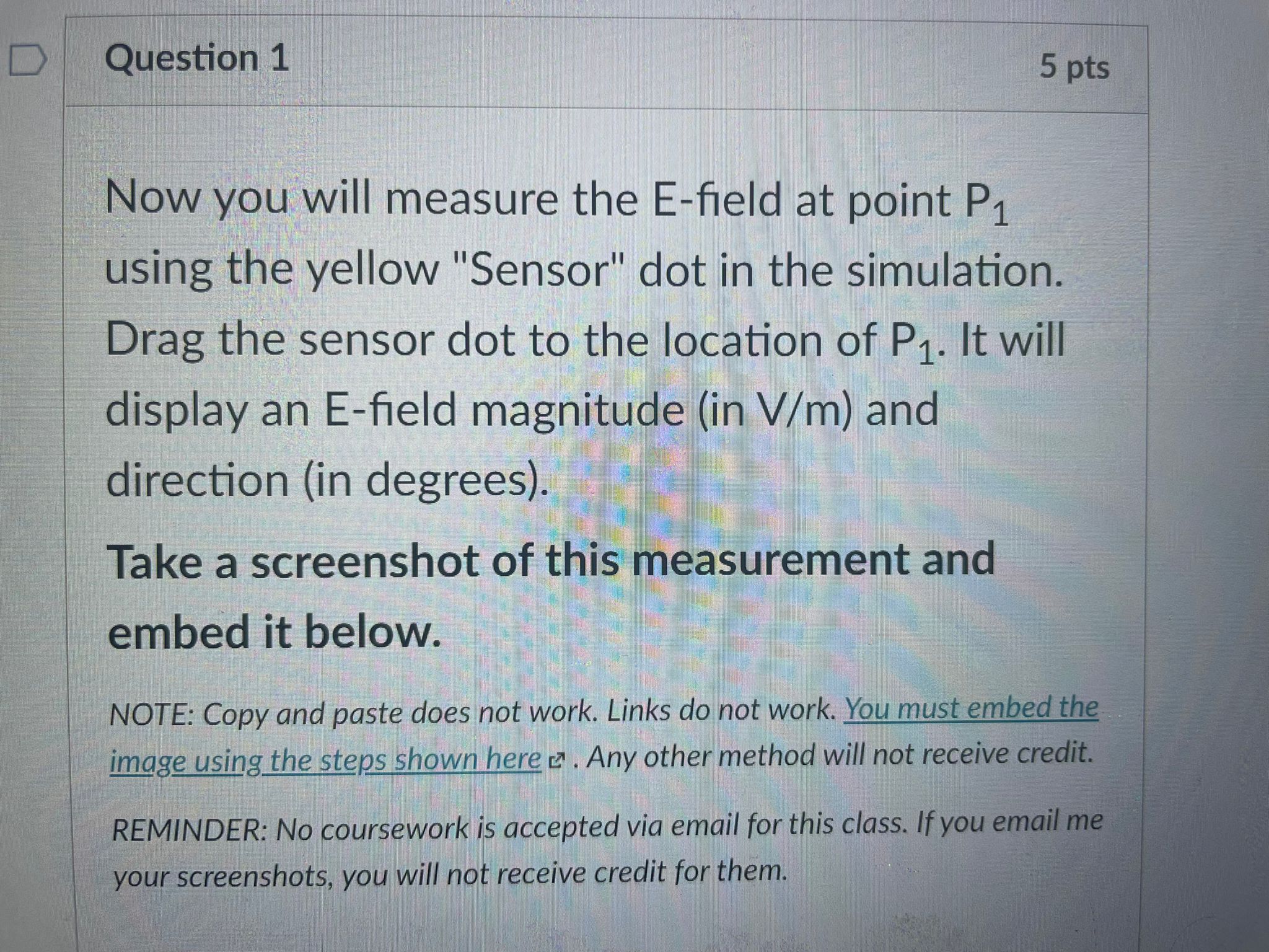 nc -1 nc Sensors 1 meter PhED . Draw the charge configuration