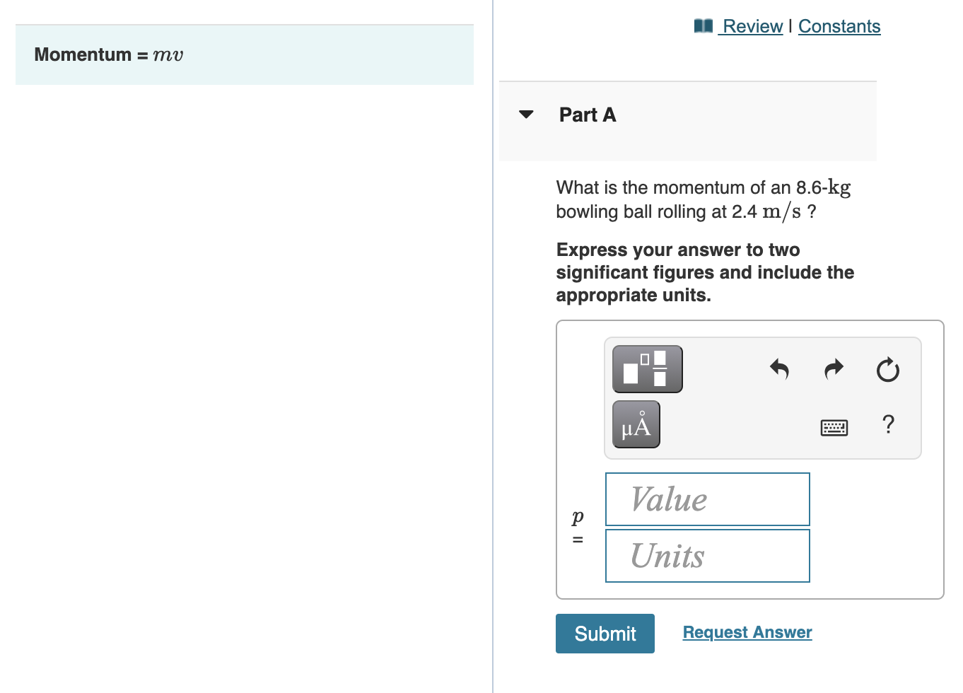 occurs when an average force of 5.0 N is exerted on a