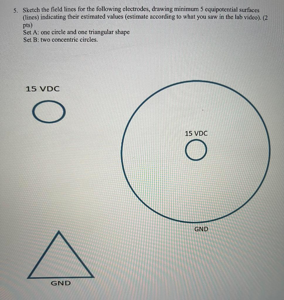 Hand written solution required 5. Sketch the field lines for the following
