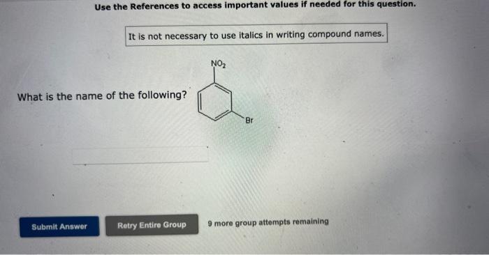 remaining Use the References to access important values if needed for this