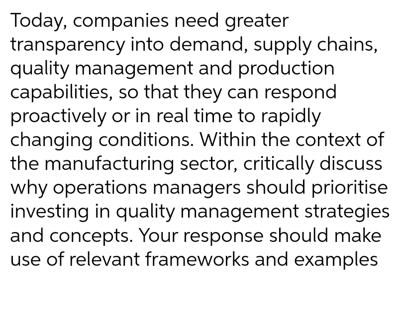 please answer the question within 30 minutes. make sure the reasons are