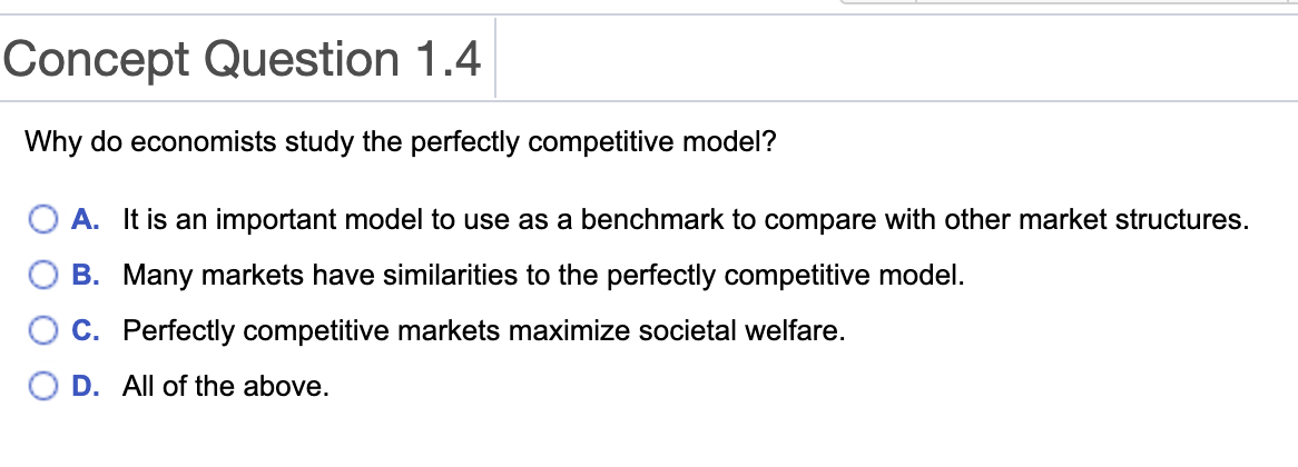 a market to be competitive when the firms O A. watch each