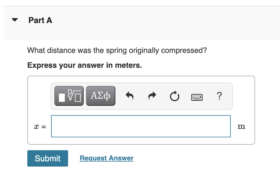 bottom of an air track that slopes upward at an angle of