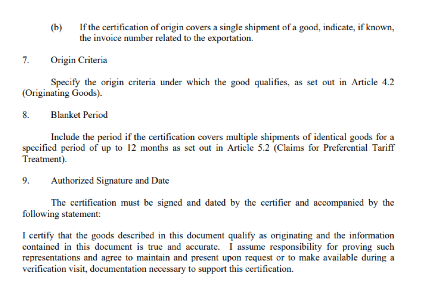 to guide you on what should be included according to the minimum