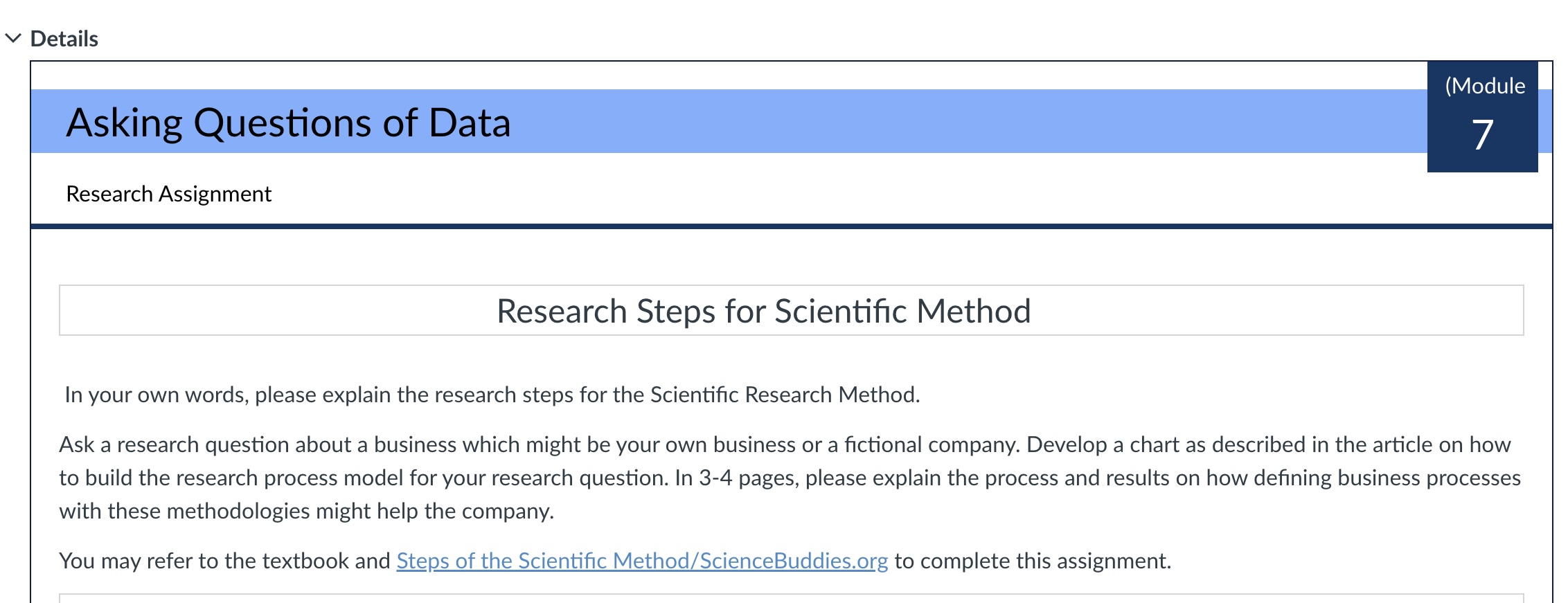 Please complete the following assignment according to instructions. The research paper needs