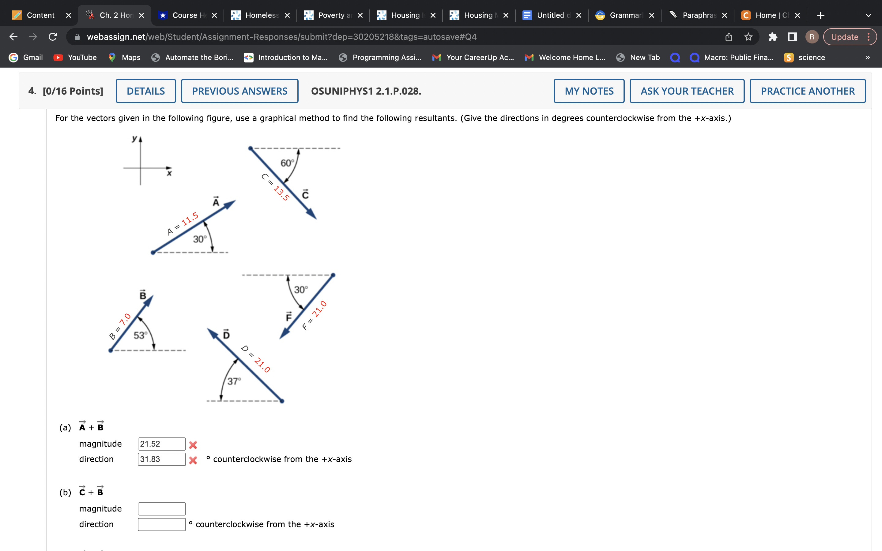Content X A Ch. 2 Hon X Course H X Homeless