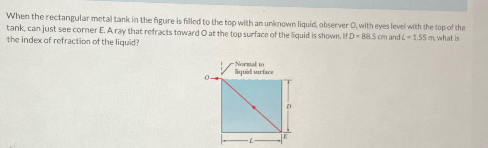 When the rectangular metal tank in the figure is filled to