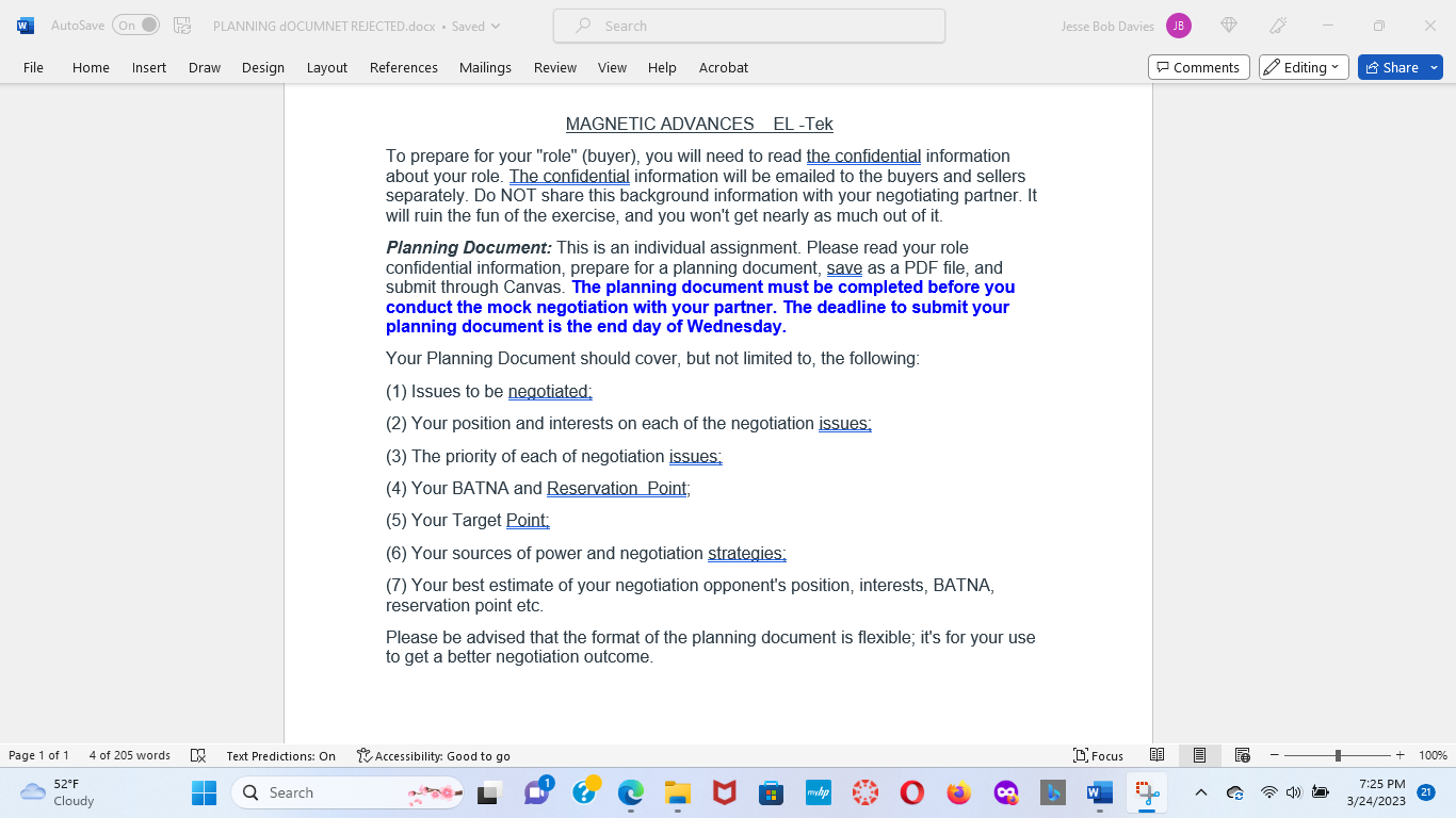 W AutoSave (On ) PLANNING doCUMNET REJECTED. docx . Saved v