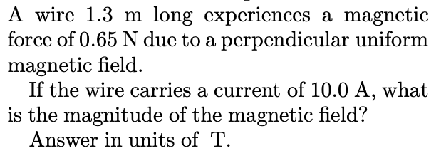 is placed in the xy plane. It carries a current of 1.5A.