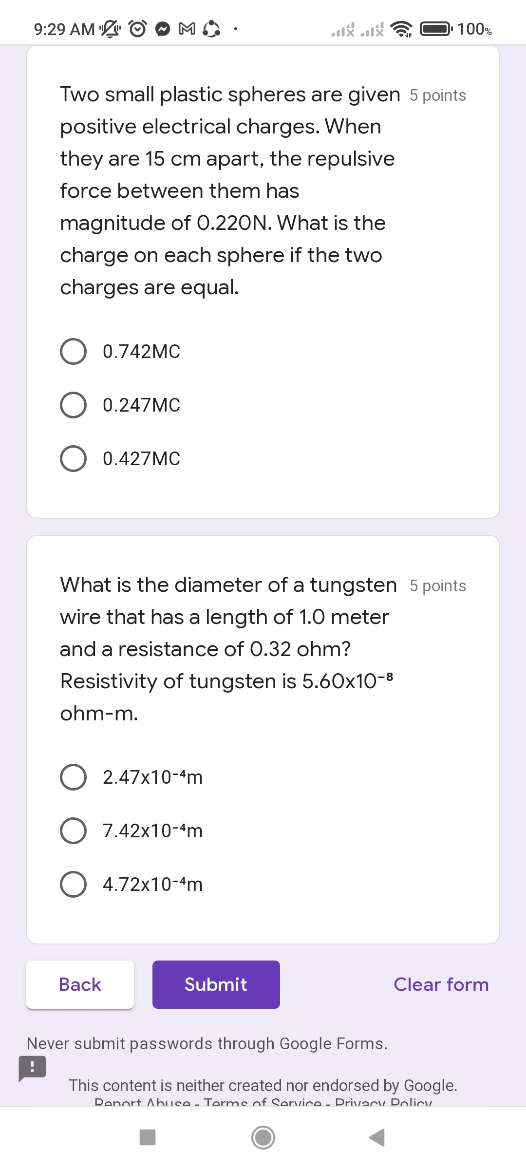 ball with a mass of 30.6 kg and a density of 7.8x103