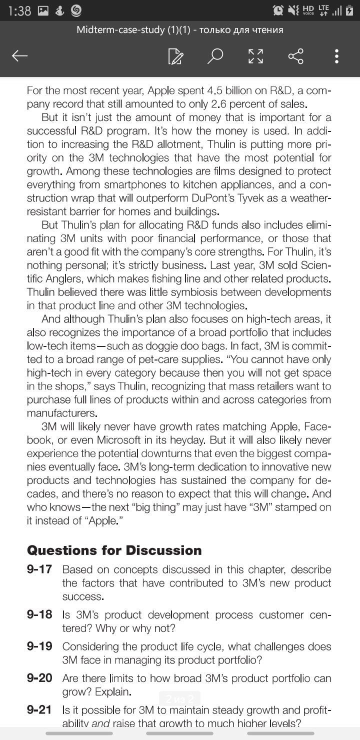 possible for 3M to maintain steady growth and profit- ability and raise