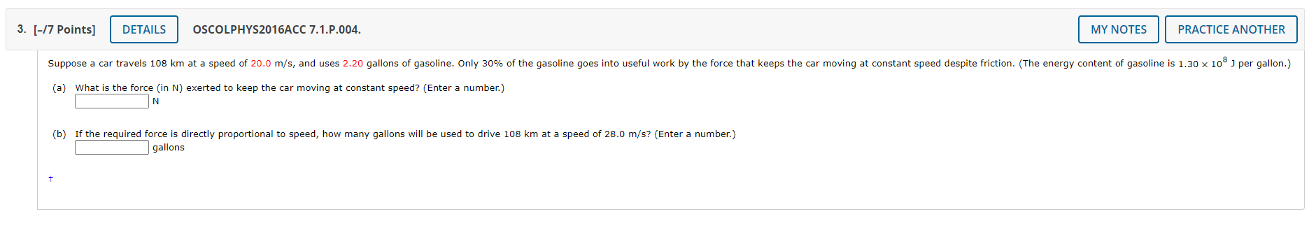 soup he pushes 0.530 m horizontally with a force of 5.40 N?