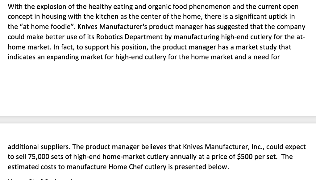 a Strategic Emphasis Knives Manufacturer Inc. Knives Manufacturer, Inc., is a wholesale