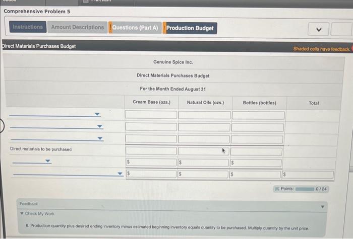 selling commission of $20 por case. The January direct matedials, direct labor,