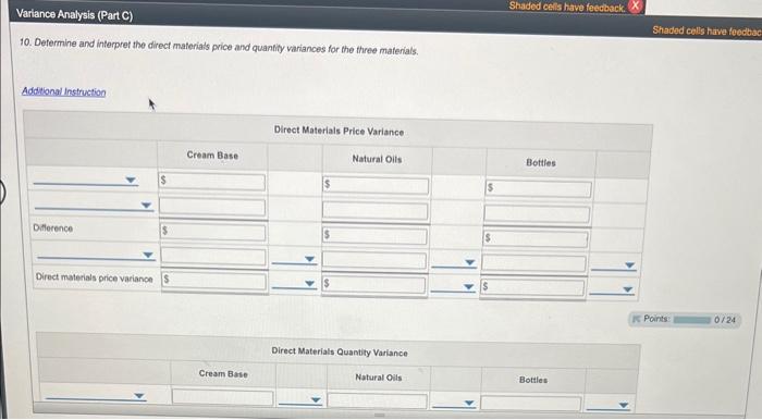 produces 8 -ounce bottles 0 5. Prepare the August direct matenlals purchases