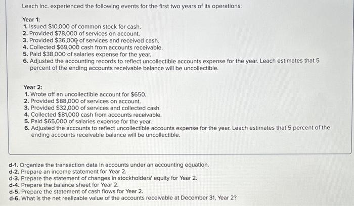 take your time, thanks. still did not get an answer Leach Inc.