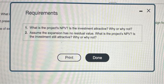 ski resort, could use capilal budgoting to deside whethor the $ million