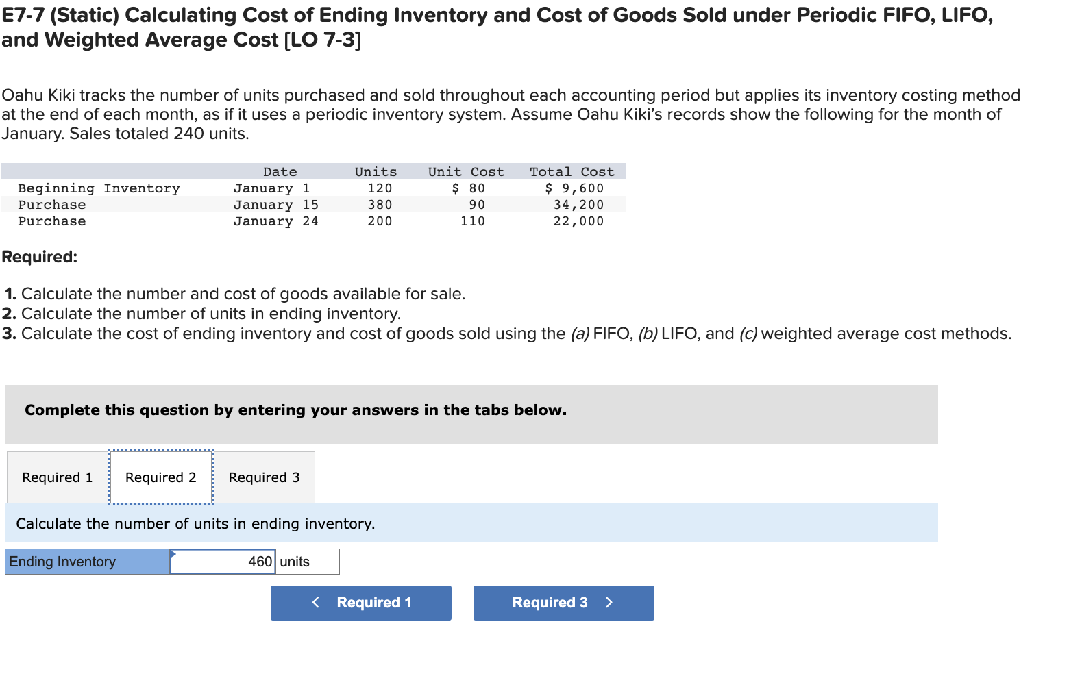 Cost of Ending Inventory and Cost of Goods Sold under Periodic FIFO,