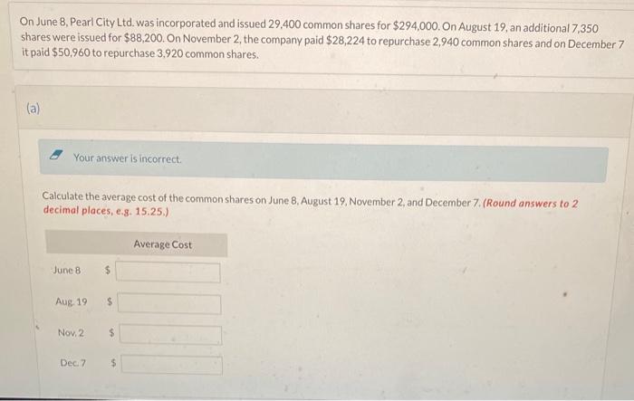 of $941,000. During the year, the following transactions occurred: Apr June 15