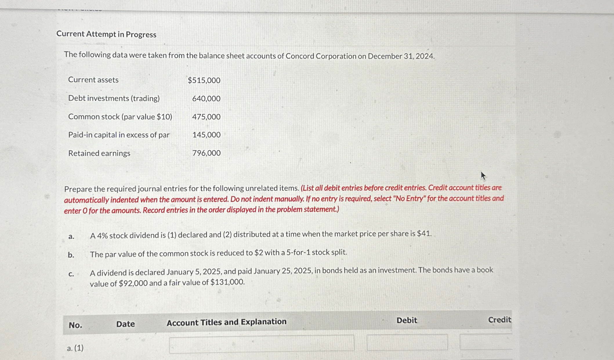  Current Attempt in Progress The following data were taken from the