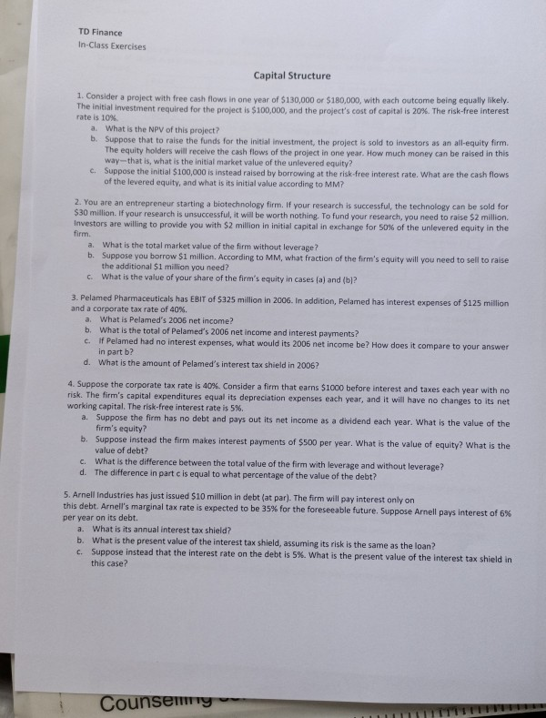  Please send me the answer!! could you answer all this question?