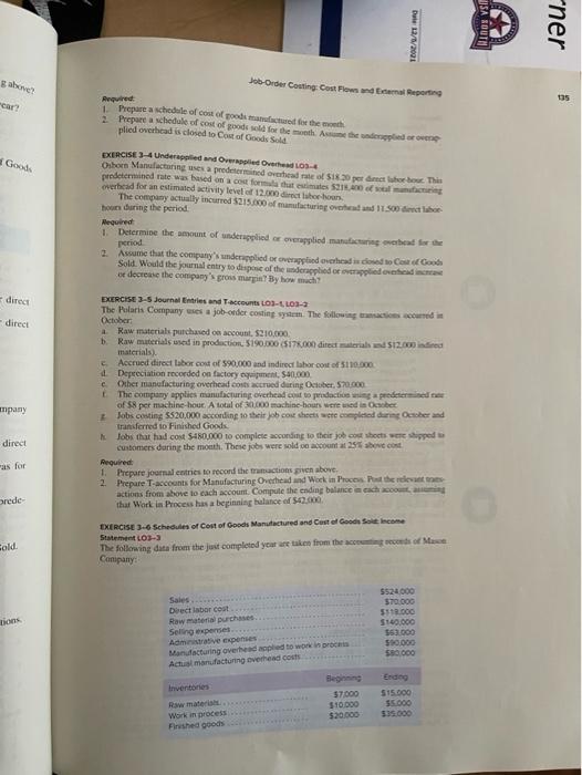 3-5 in a google sheet or excel doc if possible LE D/2001