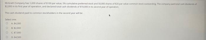 Help! $2.000 in its first year of operation, and dectared total cash