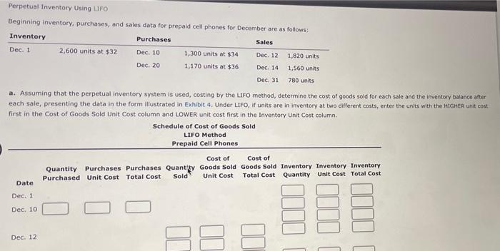 $50 10 Sale 51 units 42 units at $53 15 Purchase Sale