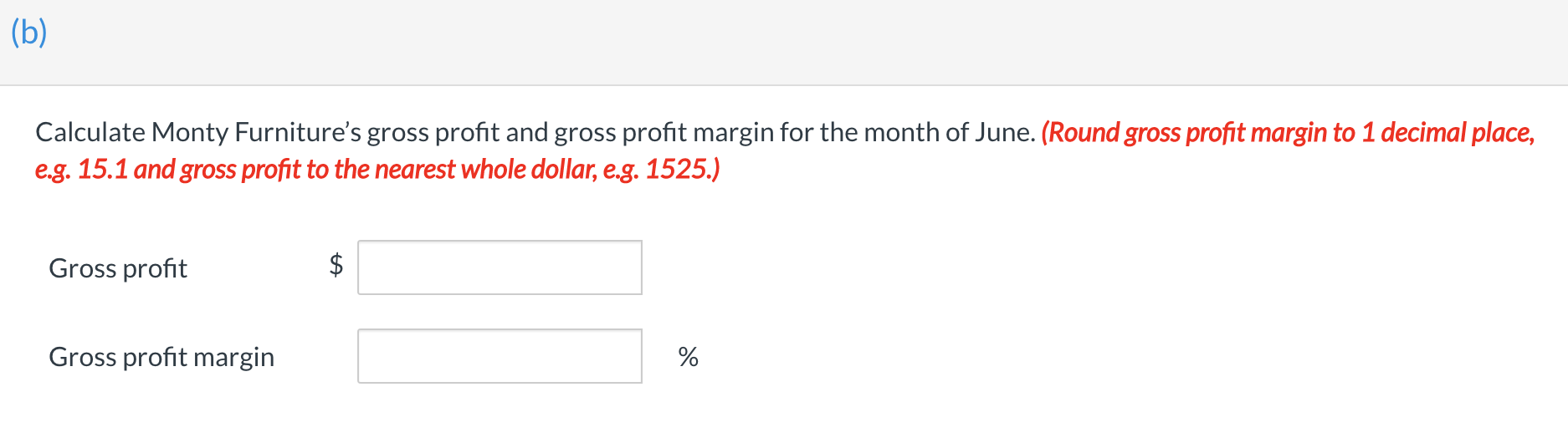 and has a beginning inventory, as at June 1 , of 500