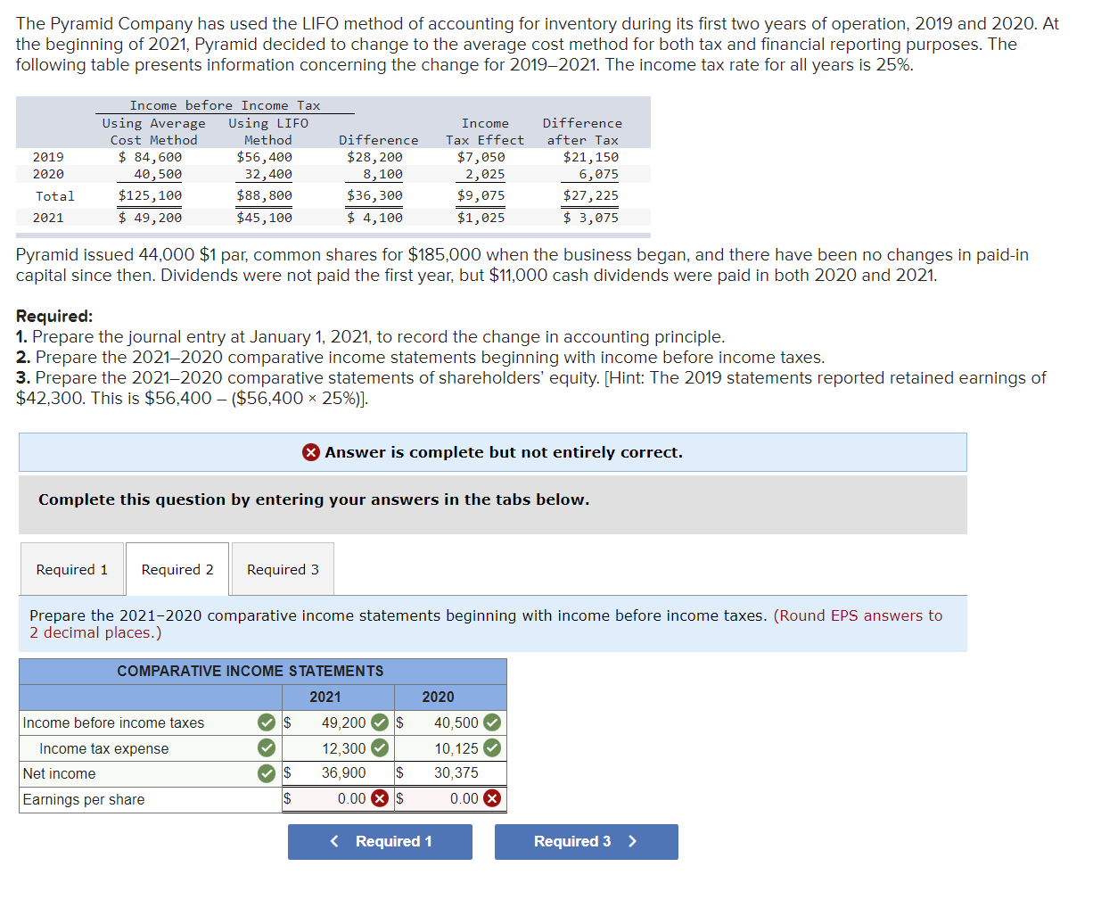 the correct answers would be appreciated! The Pyramid Company has used the